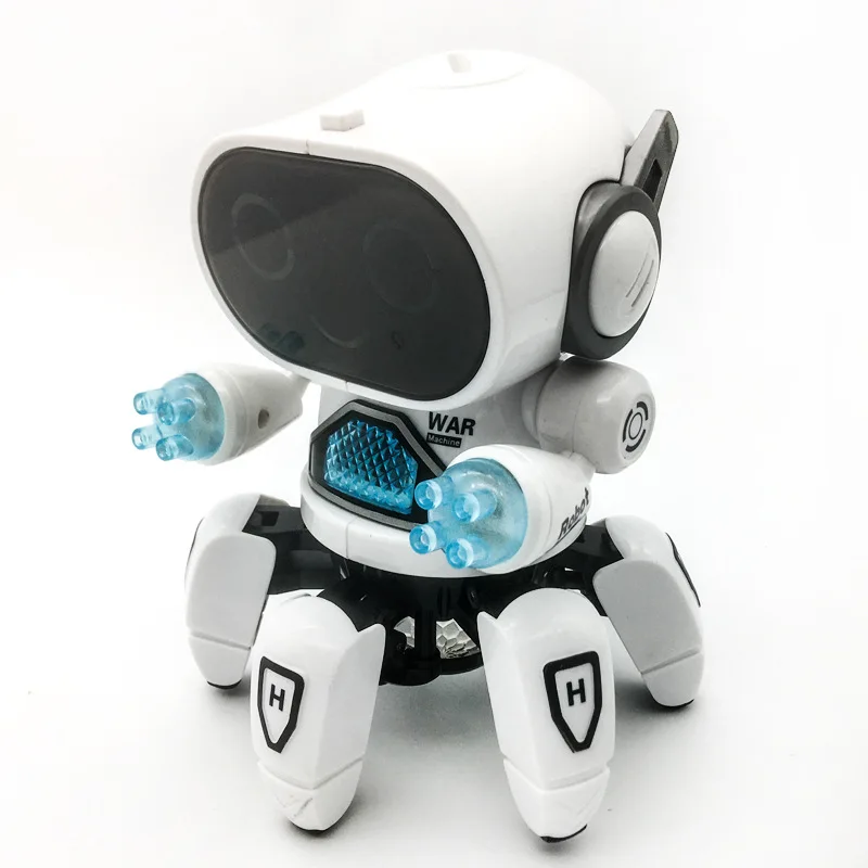 Dancing Robot Octopus Toy Electronic Funny 6 claws Walking Pets Music LED Light Cute Educational Toys For Children Birthday Gift 3