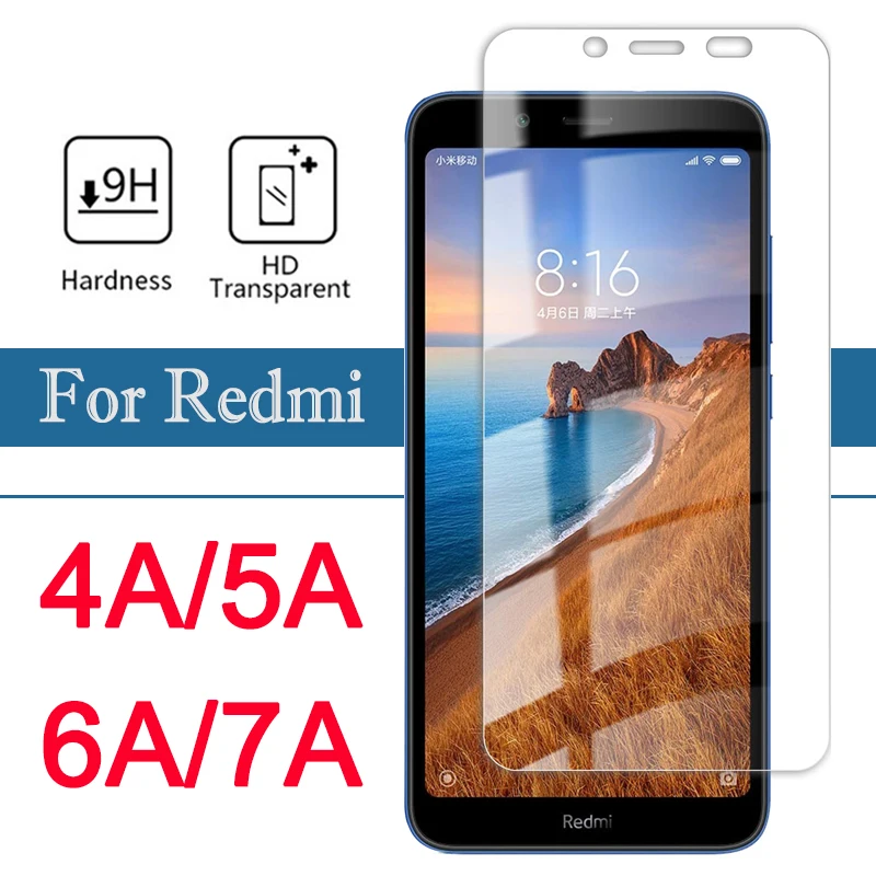 Защитное стекло ksiomi redmi 6a для xiaomi 5a 7a защита экрана xiomei xiami 5 6 7 A A7 A6 A5 закаленное