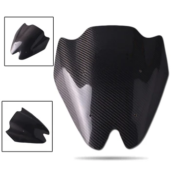 

Motorcycle Windshield Street Bike Windscreen Screen Double Bubble Windproof Deflector For Kawasaki Z 1000 Z1000 2011-2014