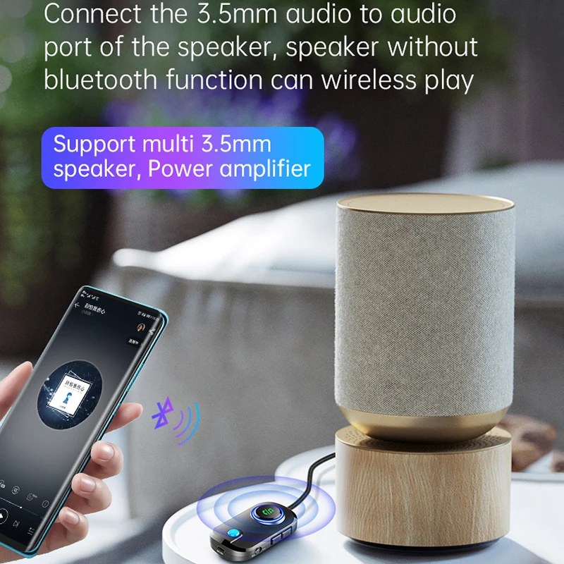 Wireless Bluetooth 5 0 Audio Adapter Stereo Audio Receiver Transmitter 3 5mm AUX Jack RCA USB Dongle For Car TV PC Headphone