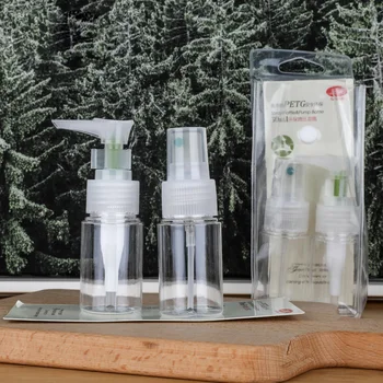 

2Pcs/Set Refillable Bottles Travel Package Cosmetics Set Bottles Plastic Pressing Spray Bottle Makeup Tools Cosmetic Container