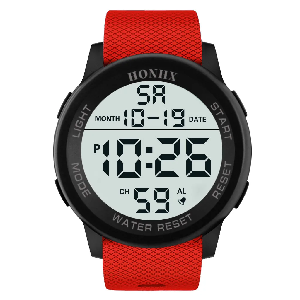 Fashion Outdoor Sport Watch Men Multifunction Watches Alarm Clock Waterproof Digital Reloj LED Display Mirror Montre Homme vintage digital watches