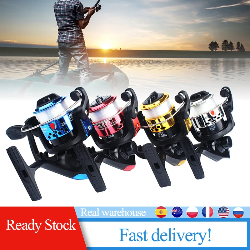 

Fishing reels small reel front drag spinning reels 3BB 5.2:1 feeder coil fishing tackle Left / right interchangeable collapsible