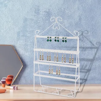 

Openwork Jewelry Display Showing Stand Rack Foldable Stud Earrings Storage Rack Holder Packaging Organizer Dropshipping d3