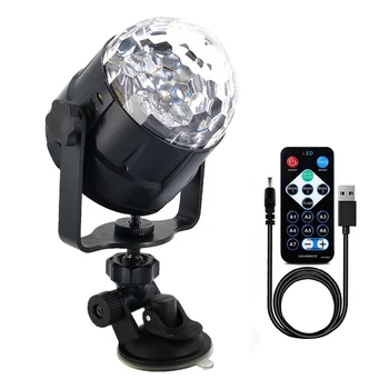 

Wedding Decoration Remote Control KTV Sound Activated Led Light Strobe Disco Car Interior Bar Magic Ball RGB Colorful Party