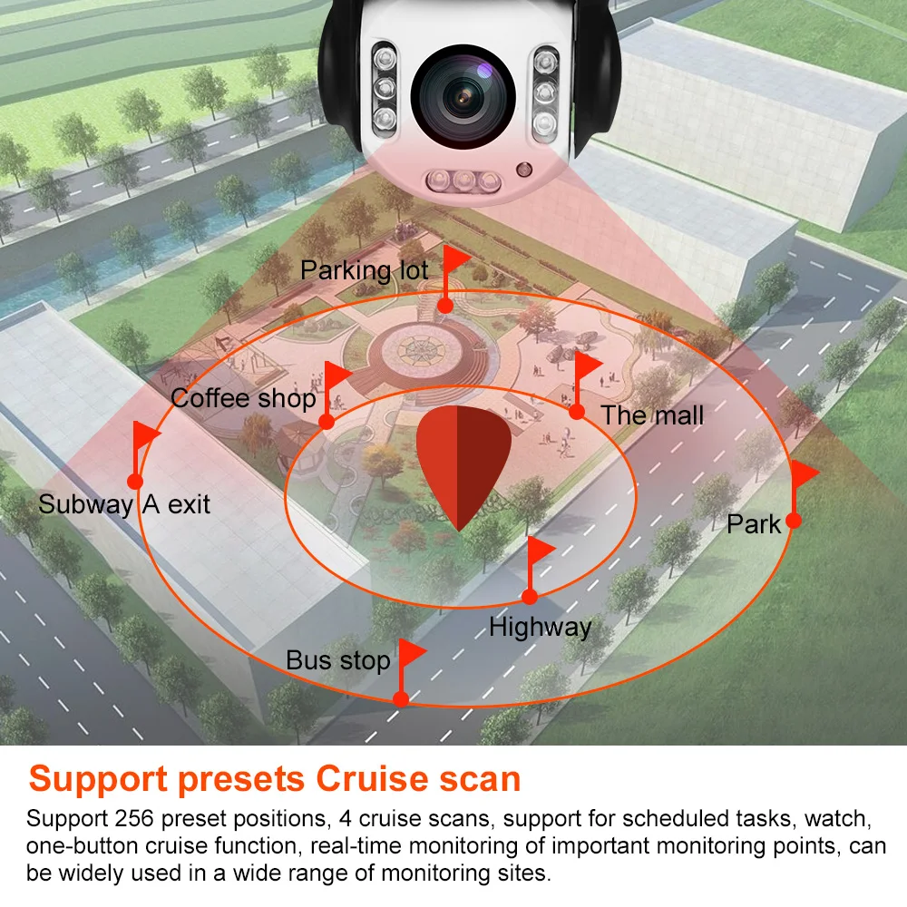 IMPORX HD 5MP Беспроводная PTZ IP камера 20X автоматическое отслеживание гуманоидное распознавание Домашняя безопасность видеонаблюдения CCTV сетевая камера с wifi