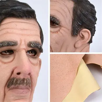 

Old Man Hallowen Mask Realistic Latex Halloween Costume Party Props Masks Headgear PI669
