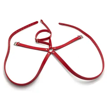 Adjustable PU Leather Handcuffs Chastity Belt With Stainless Steel Anal Hook Fetish BDSM Bondage Restraints Butt Plugs Sex Toys 4