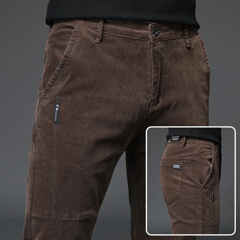 Men’s Out Door Corduroy Slim Casual Trousers Pants – Jekhanei.Com