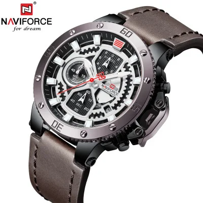 

Naviforce Xiang Hot Selling Multi-functional Sports MEN'S Quartz Watch Genuine Leather Students Electronic Watch 9159