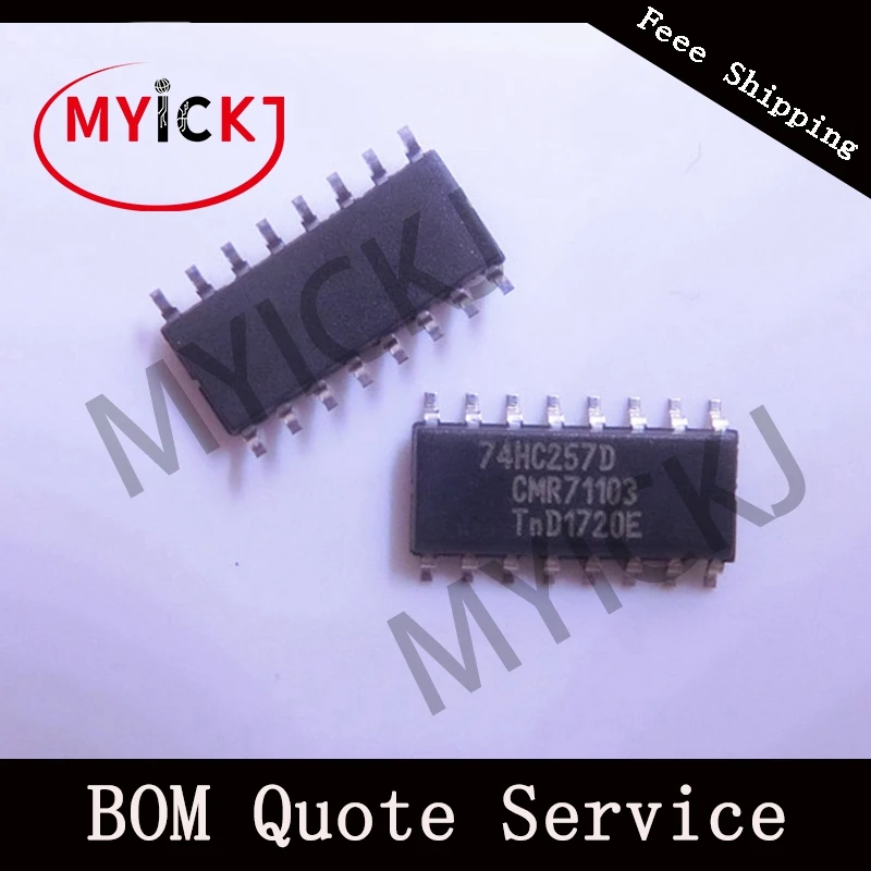 

10PCS 74HC257D SOP16 Quad 2-input multiplexer 3-state IC CHIP
