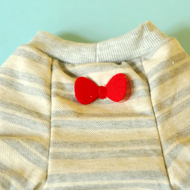 灰白条蝴蝶结圆领衫-法斗款PIC_0930