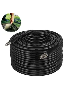 

Jetter Nozzles Kit 1/4 Inch 100ft Drain Cleaning Hose Button Nose Rotating Sewer Jetting Nozzle Orifice 4.0 4.5 5800 PSI