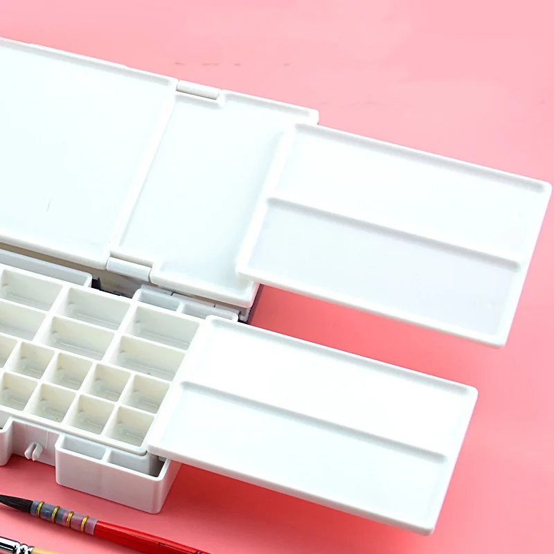 Paint Tray Color Palette Watercolor Palette Professional Moisturizing Sealed Paint Palette Portable Empty Paint Box For Watercolor Gouache Acrylic Oil Painting Art Supplies