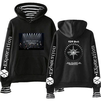

KPOP EXO PLANET#5 Hoodies Kpop Cotton Turtlenecks oversized Hoodie Sweatshirt Women EXO PLANET#5 Hoodies moletom plus size