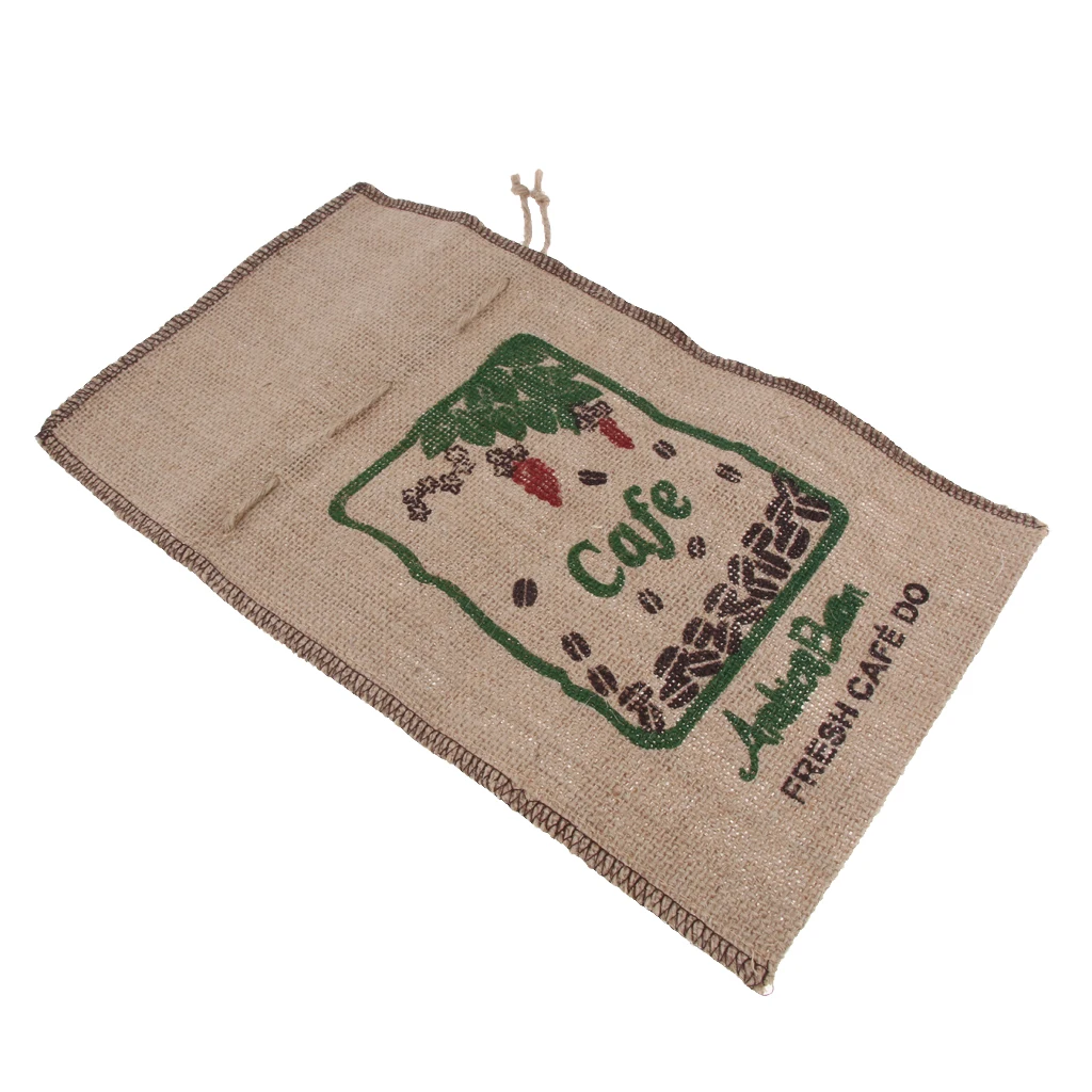 12.6x7.5 inch Large Burlap Bags with Drawstring Burlap Coffee Bean Bags Potato Race Bags 1 Lbs Linen Storage Jute Bag Hevy Duty
