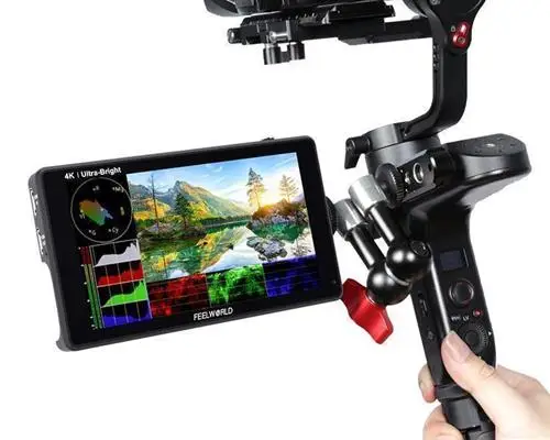 US $320.00 FEELWORLD LUT6 6 Inch 2600nits HDR3D LUT Touch Screen DSLR Camera Field Monitor With Waveform VectorScope