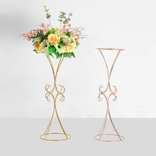 4 шт./партия цветочные вазы напольный металлический вазы растения сушеная подвеска в форме цветка Цветочные горшки дорога свинец дома свадебный коридор украшения ZHL008