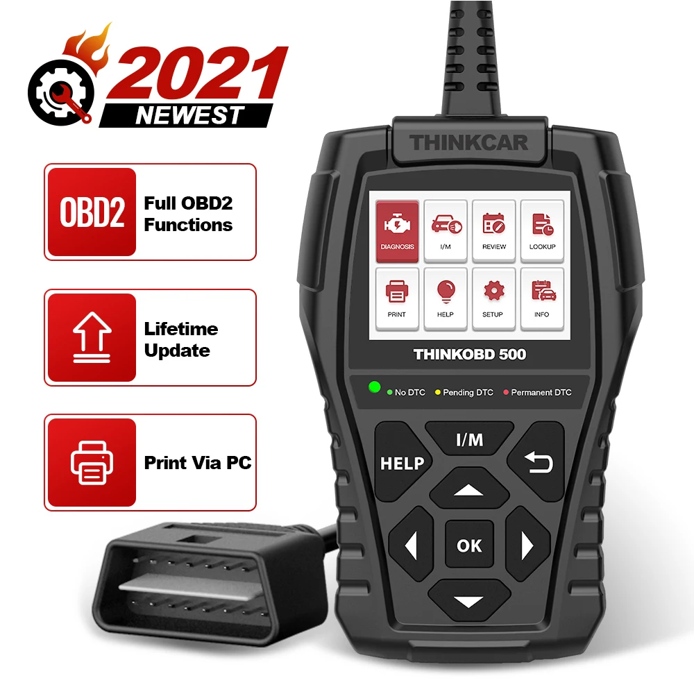 Автомобильный диагностический сканер THINKCAR THINKOBD 500 OBD2 pk elm327 считыватель кодов OBD 2