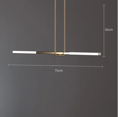 2 огни Minimalsim подвесной светодиодный ламп с Скользя Алюминий тела - Цвет абажура: Line