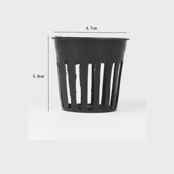 

Free Shipping 600Pcs Deep 50mm Plastic Fixed Net Planting Pot Basket Hydroponic Plants Grow Systems Flowers Fitted Fixtures