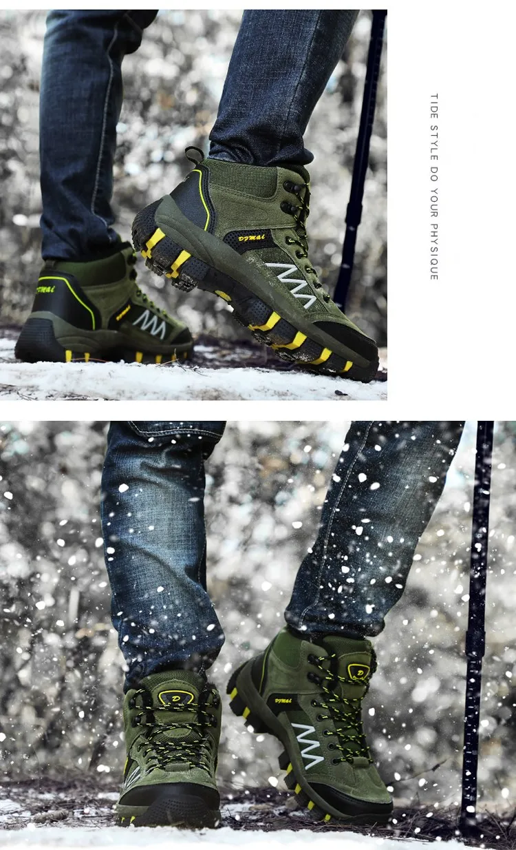 TANTU, мужские треккинговые ботинки, мужские уличные водонепроницаемые треккинговые ботинки, дышащие замшевые горные ботинки из коровьей кожи, обувь для альпинизма со средним вырезом