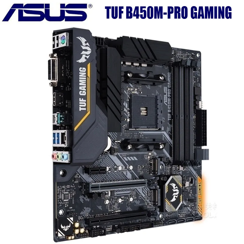 Socket AM4 ASUS TUF B450M-PRO GAMING Motherboard DDR4 64GB M.2 NVME slot Micro ATX AMD B450  DVI HDMI M.2 SATA3 NEW USB3.1 AM4