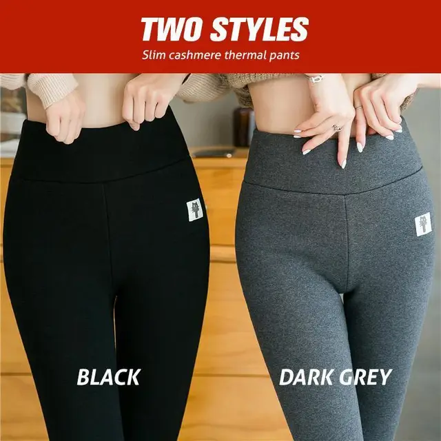 THICKENED SLIM CASHMERE WARM PANTS 