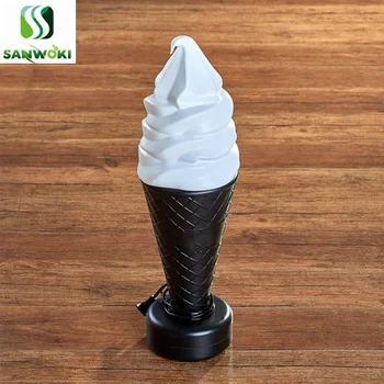

60cm Simulation Ice Cream Cone modeling lamp Crispy cone advertising light ice cream model light fake ice cream light model