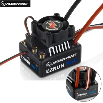 

Original Hobbywing EZRUN MAX10 60A Waterproof ESC With 6V/7.4V BEC 2-3S Lipo Speed Controller Brushless ESC for 1/10 RC Car