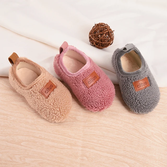 Bébé filles garçons chaussures chaudes chaussons souples bottes de