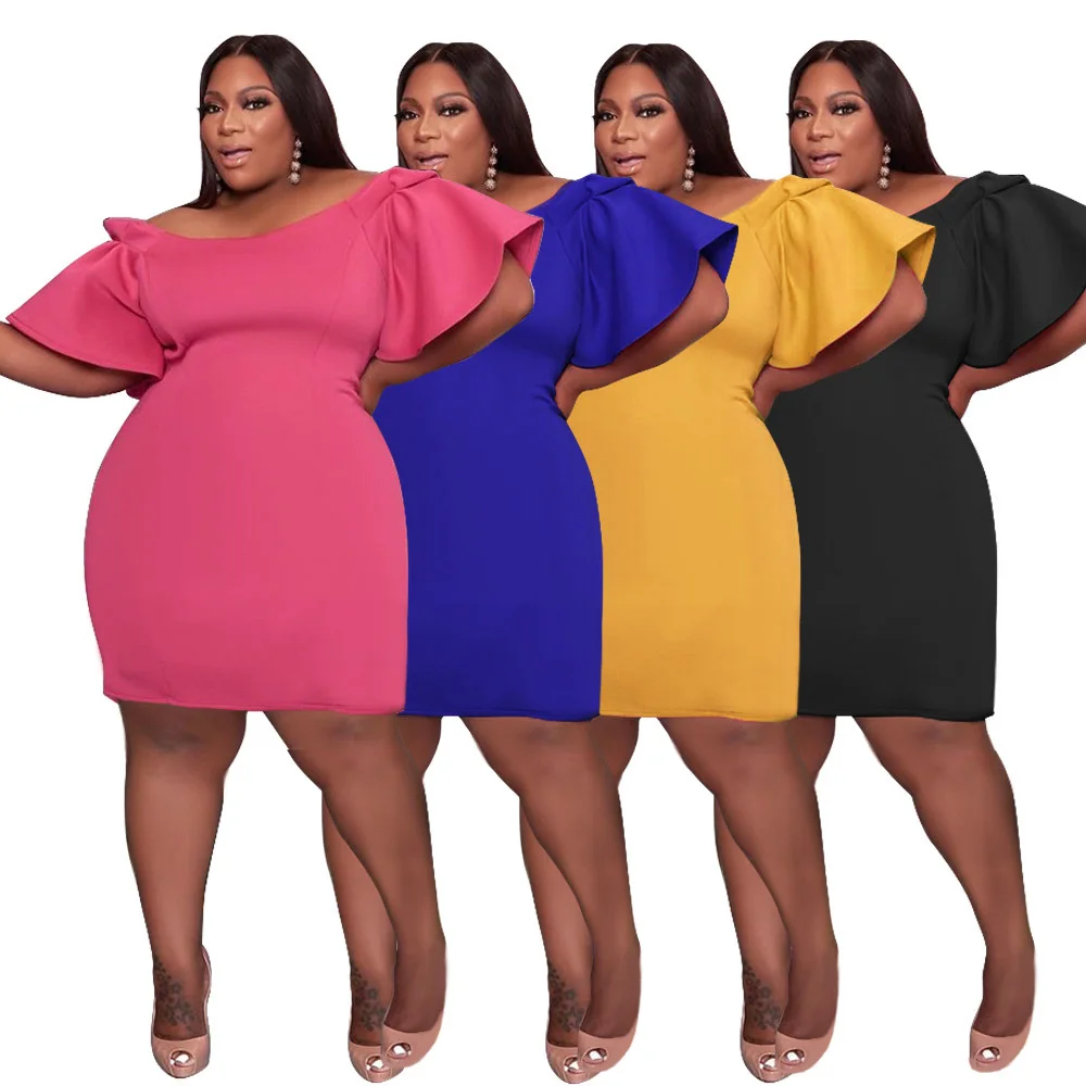 Платье-миди Облегающее с круглым вырезом и коротким рукавом | Женская одежда