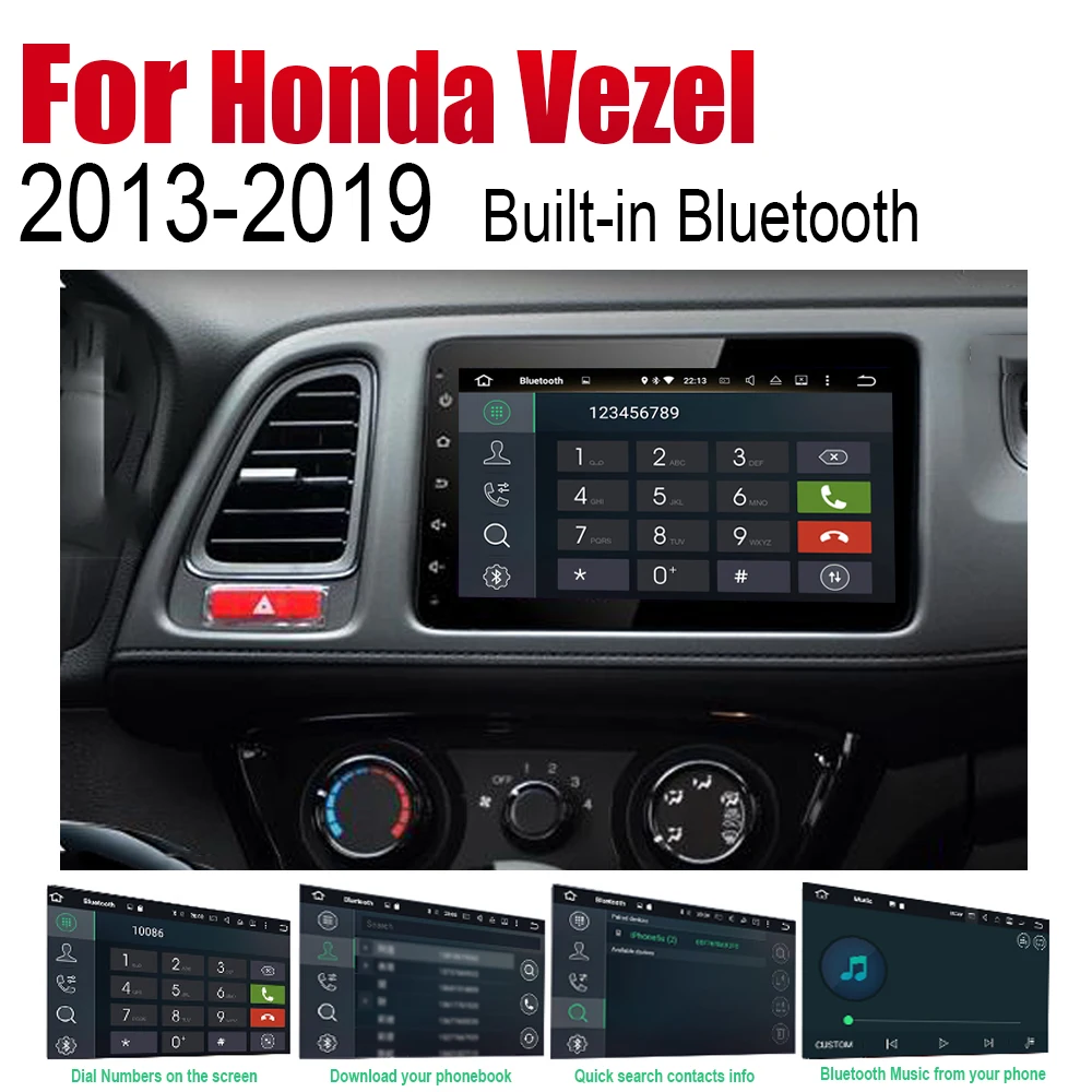 Flash Deal ZaiXi Auto Player GPS Navigation For Honda Vezel HR-V 2013~2019 Car Android Multimedia System Screen Radio Stereo 5