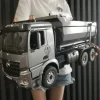 DOUBLE E E590 1/20 RC Dump truck Crawlers Remote Control Car Model Electric Loader Alloy Engineering Vehicle Beach Toys Boys 4