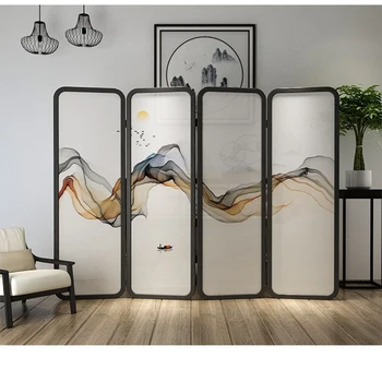 

Modern fashion simple and generous folding screens room divider living room partition