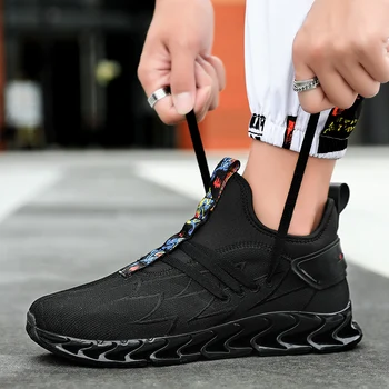 

2019 new Summer Spring Men Mesh Casual Shoes Breathable Knitted weaving Flats SHOES Male Fashion S3552-3567