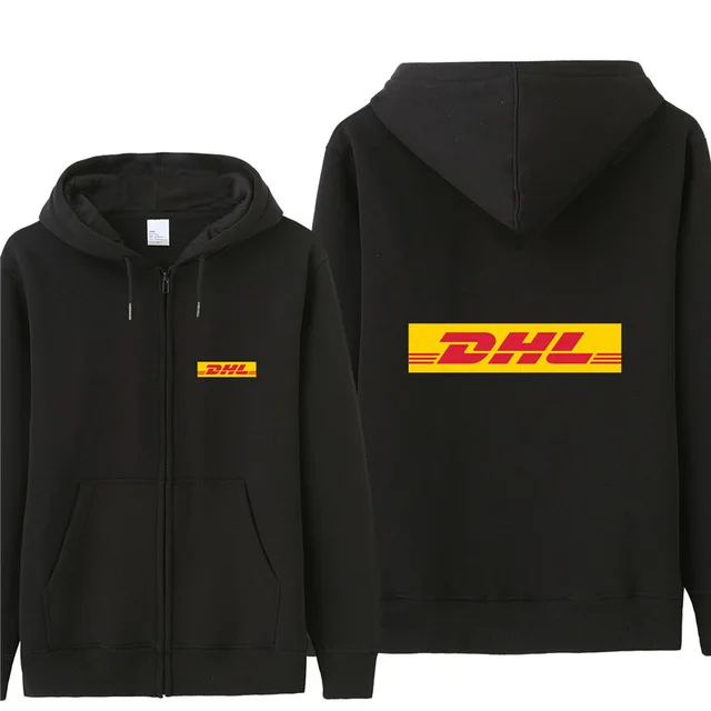 Новинка 2020 толстовка с капюшоном DHL мужское осеннее пальто пуловер флисовая