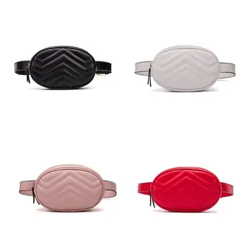 

1Pc Women Waist Fanny Pack PU Leather Pouch Belt Hip Chest Crossbody Shoulder Purse Bag Hot