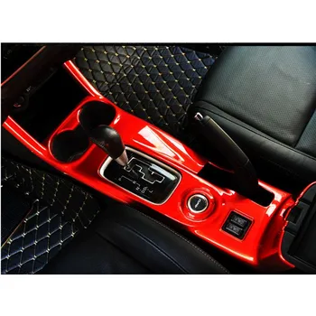

For Mitsubishi Outlander 2013-2016 Paintings Black Stick Gear Shift Level Base Front Water Cup Holder Cap Trim Car Auto Cover
