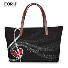 FORUDESIGNS/большие сумки с музыкальной нотой, винтажная сумка-мессенджер Bolsa Feminina для женщин, сумка через плечо для путешествий, женская сумка