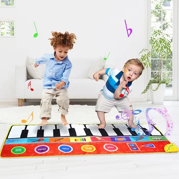 

Piano Mat Dancing Home Singing Foldable Kids Toy Carpet Gifts Educational Easy Clean Play Game Non Slip Musical Keyboard Funny