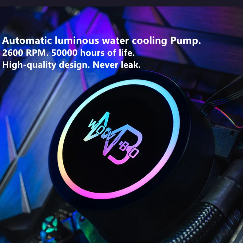 resfriador de água para argb rgb pwm ventilação líquida para intel lga radiador