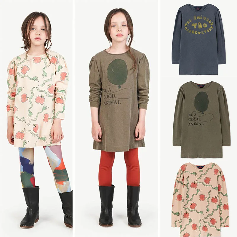 Осеннее детское Брендовое платье для девочек модные платья с длинными рукавами для маленьких девочек одежда для маленьких девочек в винтажном стиле