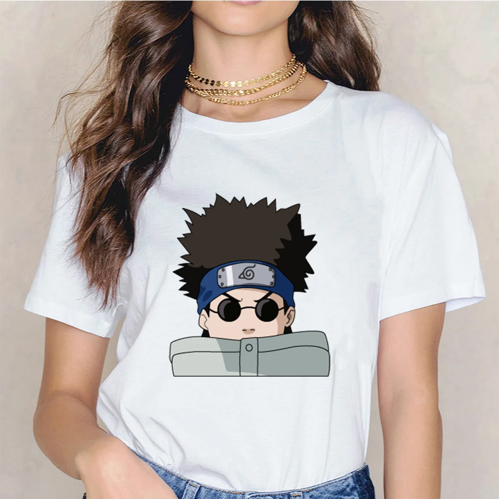 Camiseta de Naruto para mujer, remera Kawaii de Uchiha Sasuke Uzumaki, ropa  de estética Harajuku Kawaii de manga corta, envío directo|Camisetas| -  AliExpress