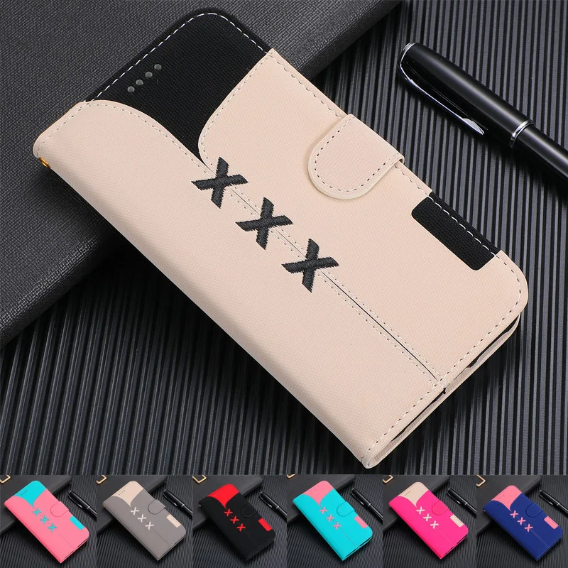 Кожаный чехол-книжка с вышивкой для Huawei P20 Lite | Мобильные телефоны и аксессуары