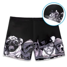 Новые мужские плавки-шорты для купания, купальный костюм, плавки для плавания, черная, Синяя пляжная одежда, плавки, купальный костюм с шапками для плавания