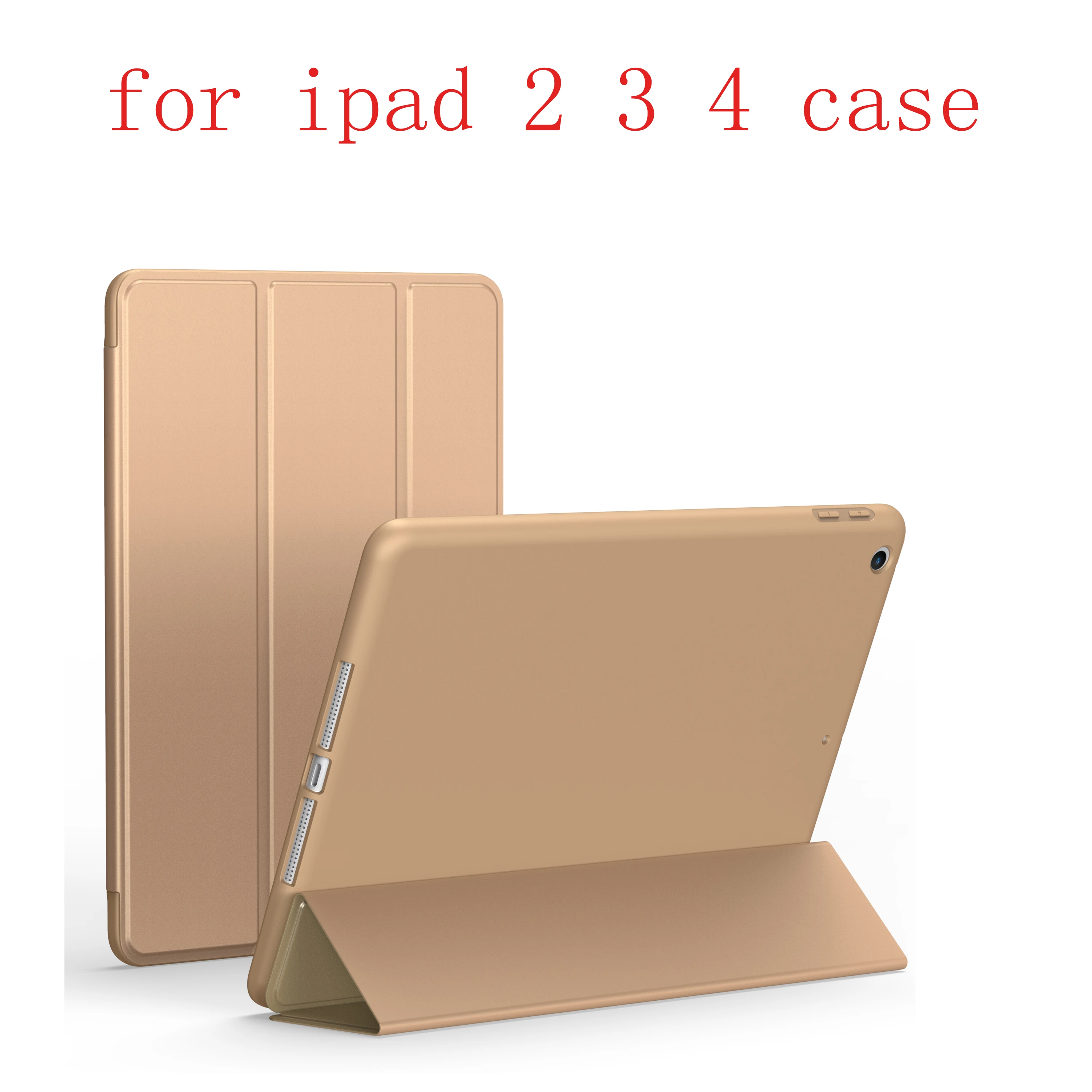Мягкий кожаный чехол для Apple iPad 2 3 4 модный смарт чехол|Чехлы планшетов и
