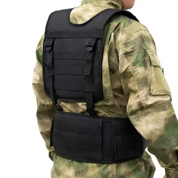 

1 Pcs Outdoor Tactical Hanging Girdle Breathable Lightweight Shoulder Strap Chest Accessory Bag Hanging Belt Hunting Vest