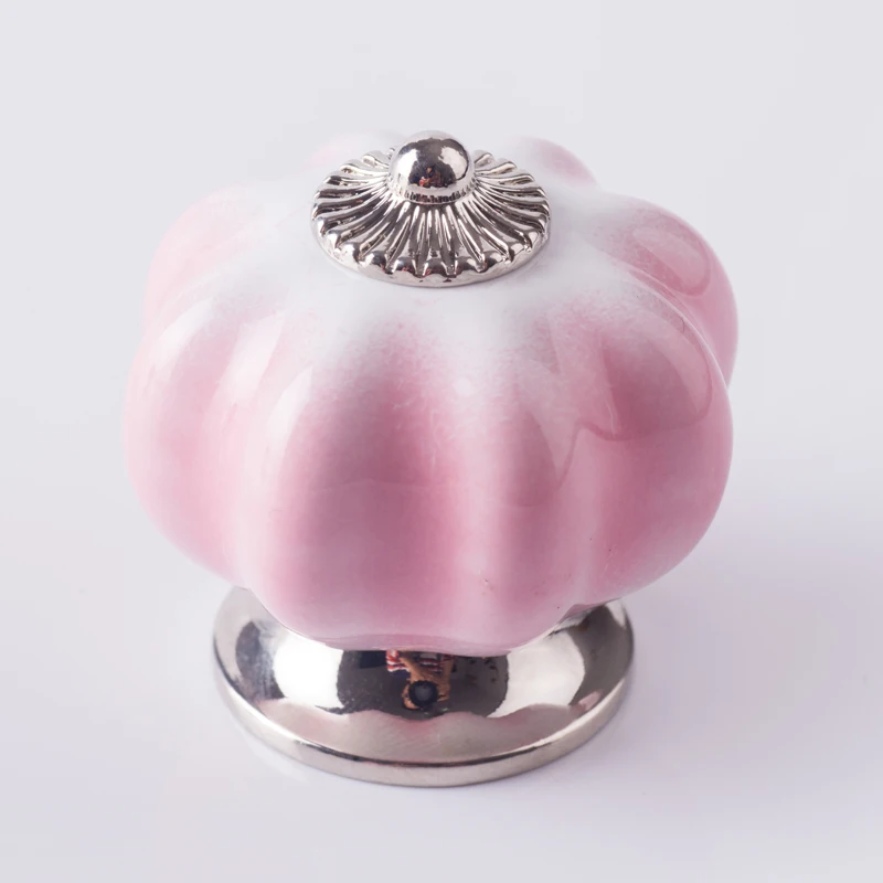 Pumpkin Ceramic Handles 40mm Drawer Knobs Cupboard Door Handles Single