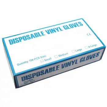 

50 Pairs Disposable Gloves Dust-proof PVC Gloves Protective Transparent Gloves Disposable Food Gloves Cleaning Gloves